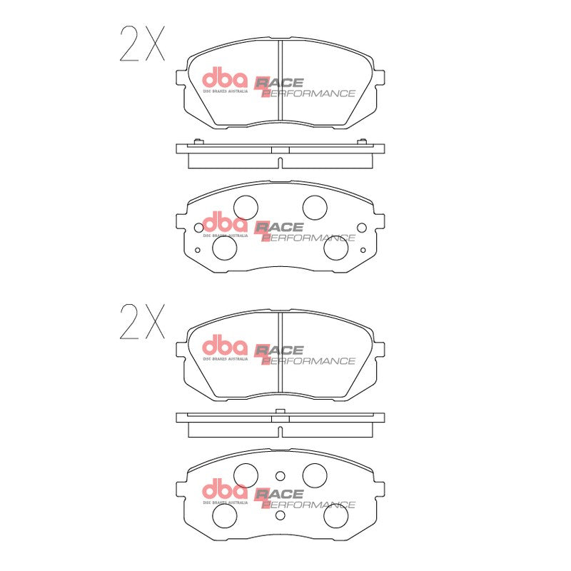DBA Race Performance Brake Pads 137.9mm x 61.2mm DB2174RP - Front