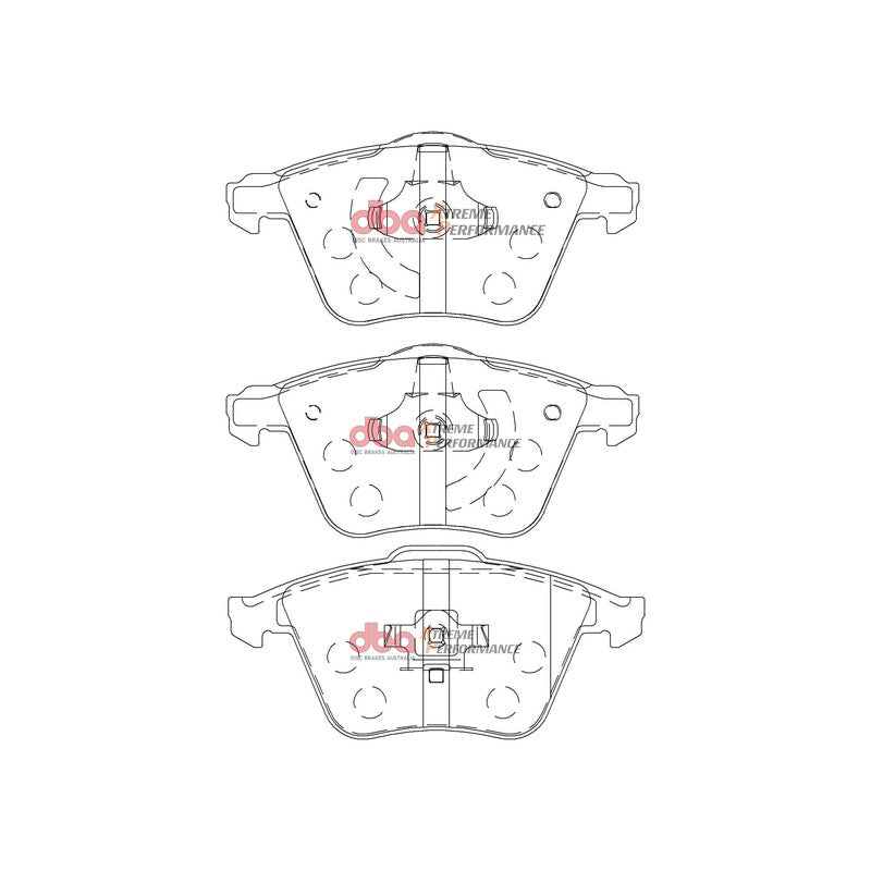 DBA Xtreme Performance Brake Pads 155.1mm x 72.8mm DB2176XP - Front
