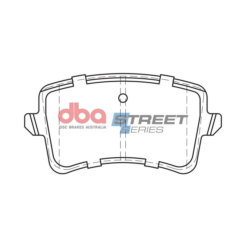 DBA Street Series Ceramic Brake Pads 116.4mm x 58.5mm DB2185SS - Rear