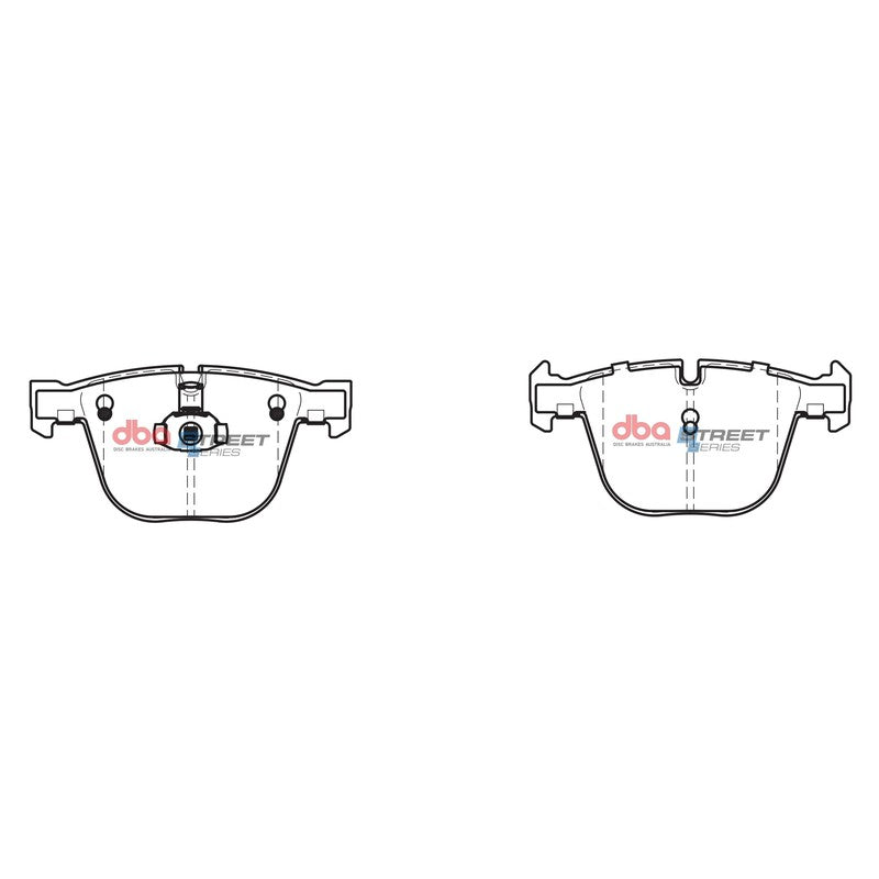 DBA Street Series Ceramic Brake Pads 139.7mm x 67.9mm DB2197SS - Rear