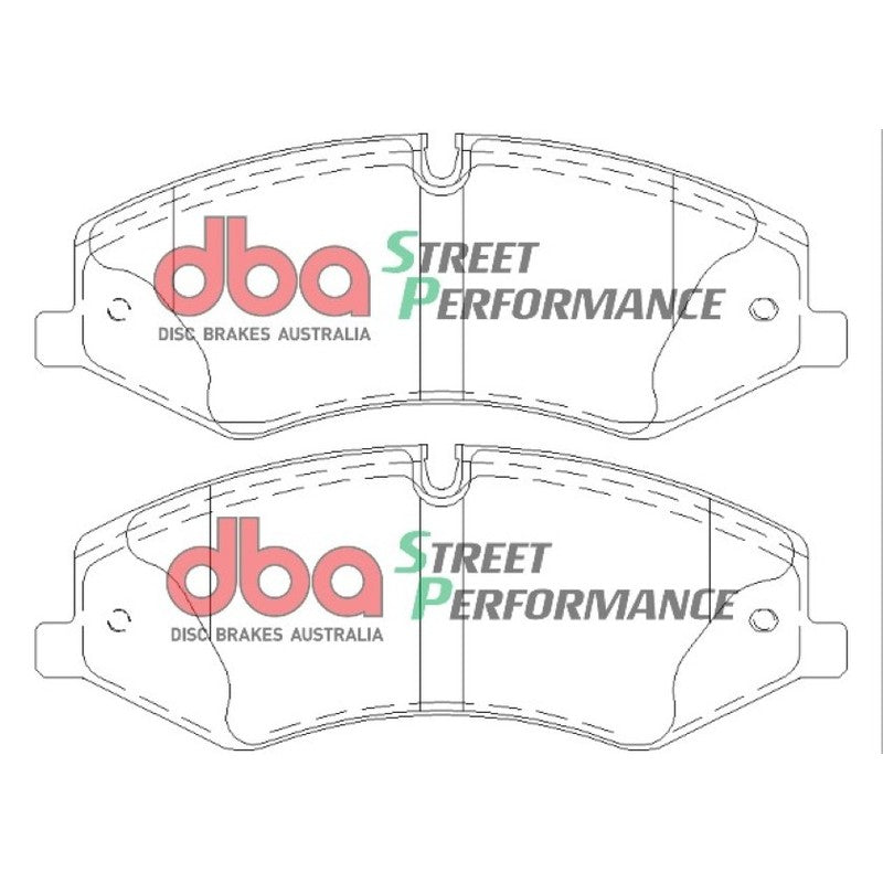 DBA Street Performance Brake Pads 192.5mm x 72.5mm DB2203SP - Front