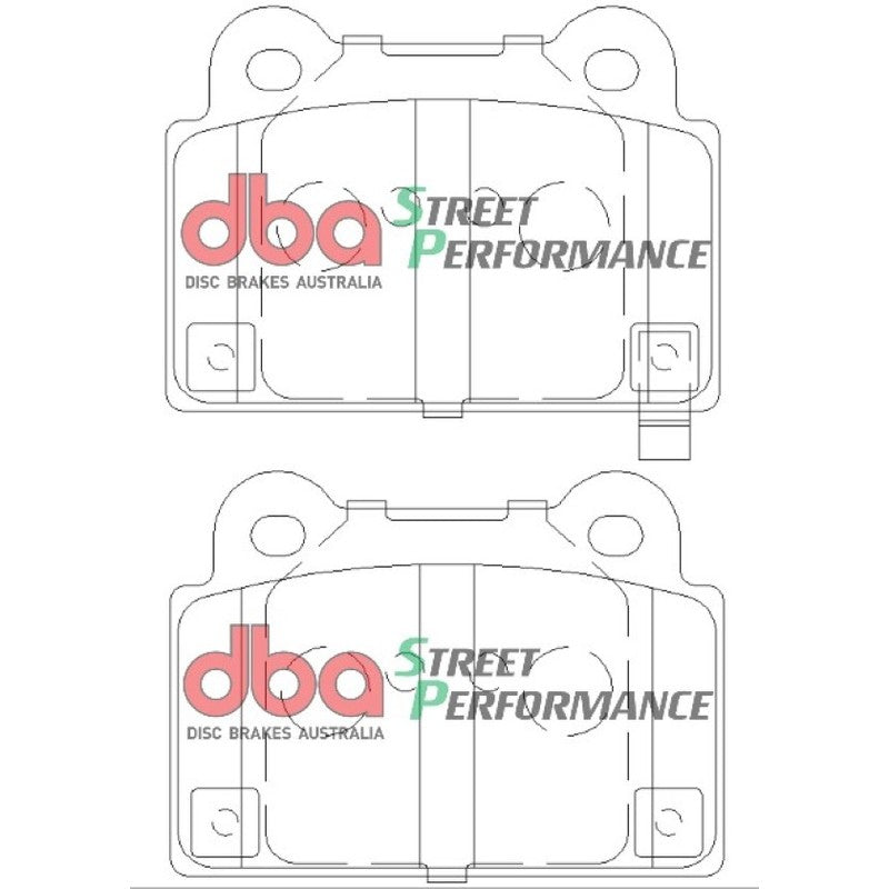 DBA Street Performance Brake Pads 86.6mm x 63.5mm DB2215SP - Rear