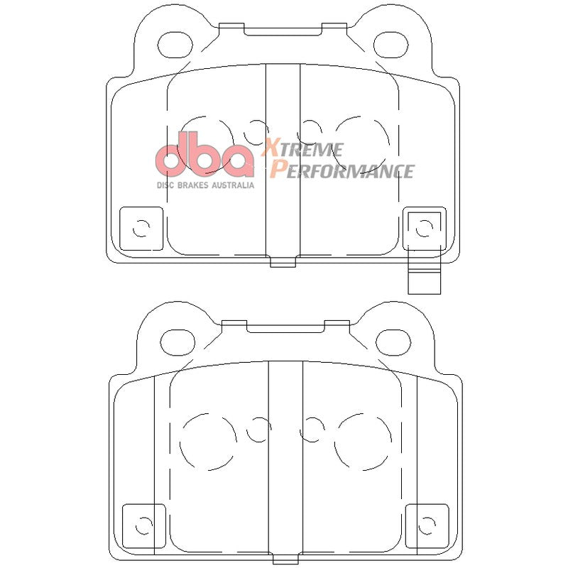DBA Xtreme Performance Brake Pads 86.6mm x 63.5mm DB2215XP - Rear