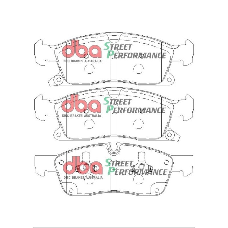 DBA Street Performance Brake Pads 193.3+194.6mm x 64.6mm DB2216SP - Front