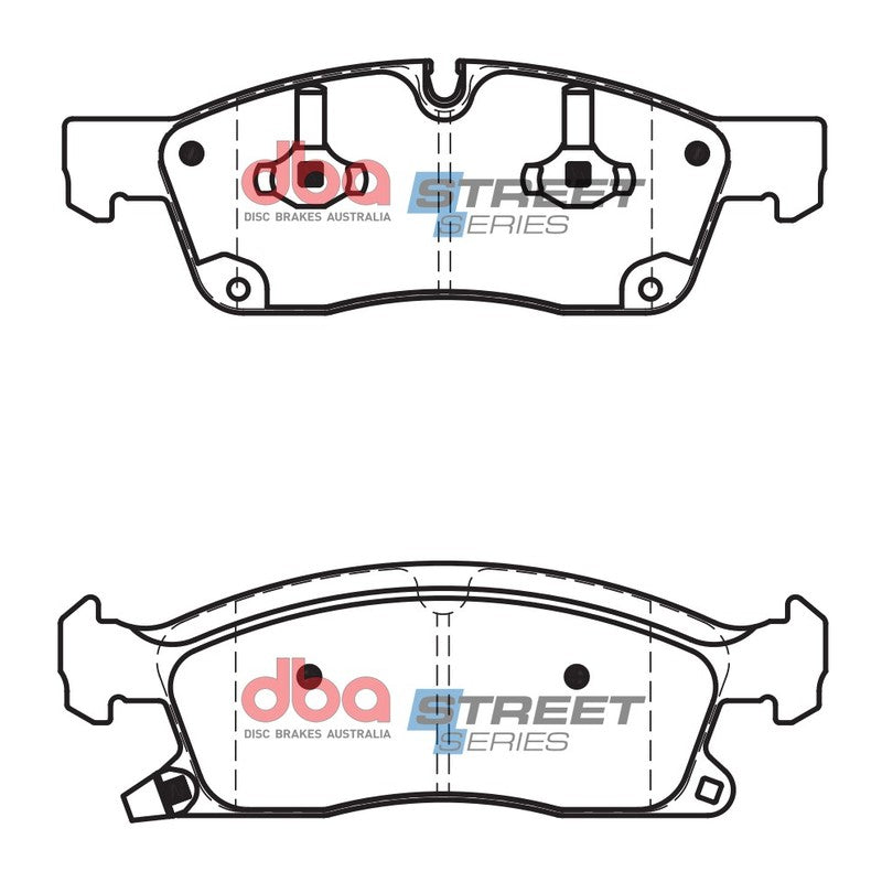 DBA Street Series Ceramic Brake Pads 193.3, 194.6mm x 64.1, 64.2mm DB2216SS - Front