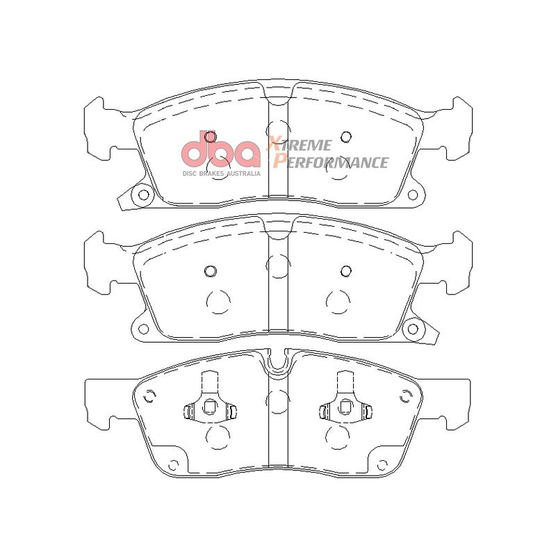 DBA Xtreme Performance Brake Pads 193.3+194.6mm x 64.6mm DB2216XP - Front