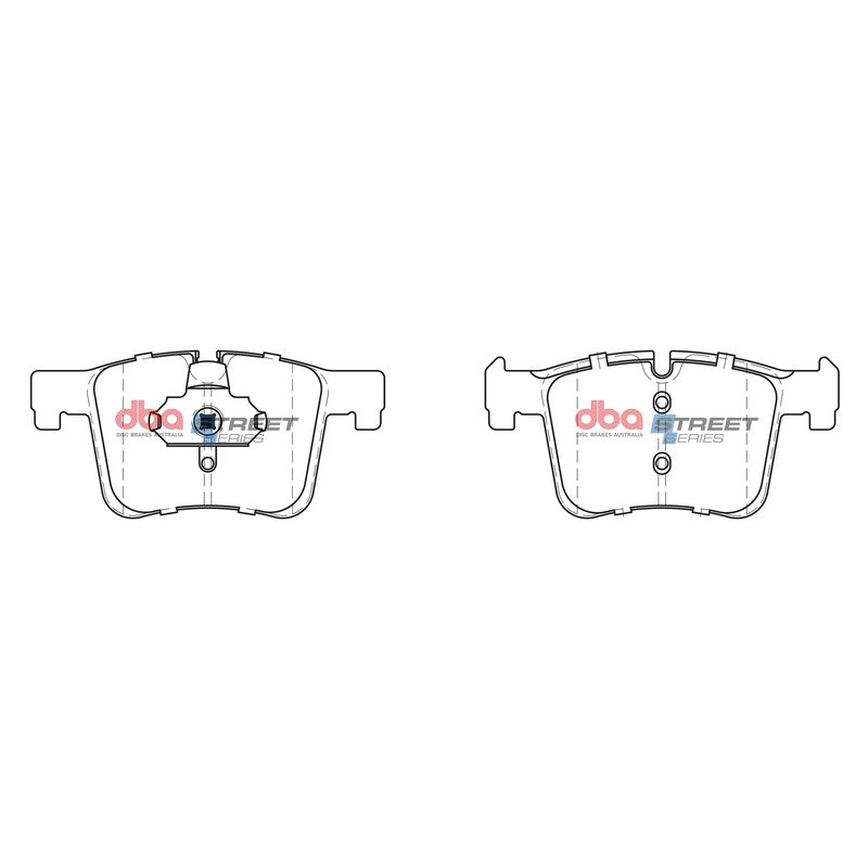 DBA Street Series Ceramic Brake Pads 148.3mm x 70.2mm DB2223SS - Front