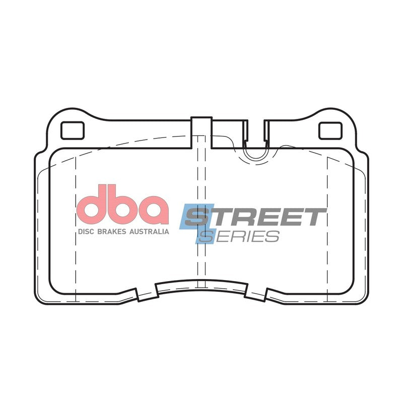 DBA Street Series Semi-Metallic Brake Pads 131.7mm x 77.2mm DB2228SS - Front