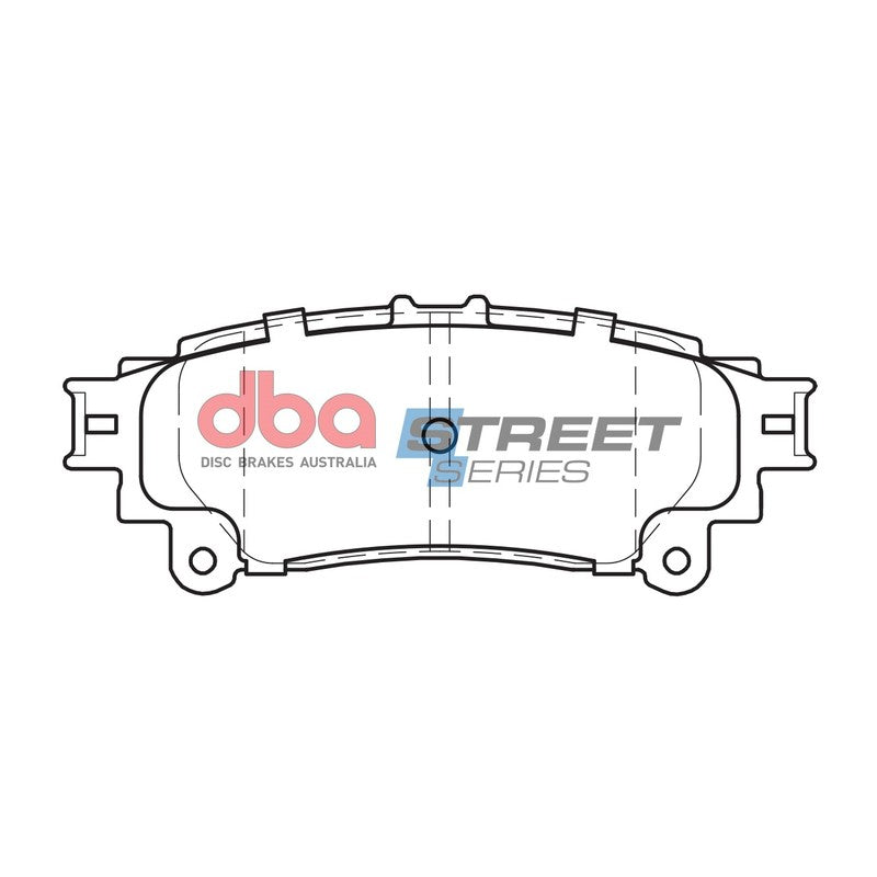 DBA Street Series Ceramic Brake Pads 115.1mm x 45.6mm DB2245SS - Rear