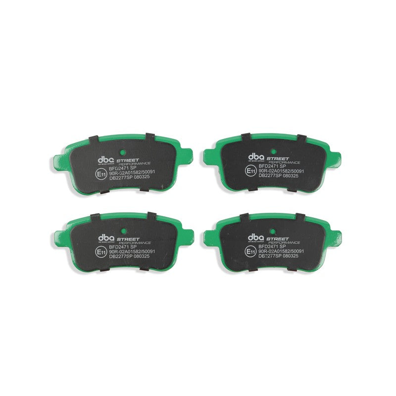 DBA Street Performance Brake Pads 106mm x 45.6mm DB2277SP - Rear