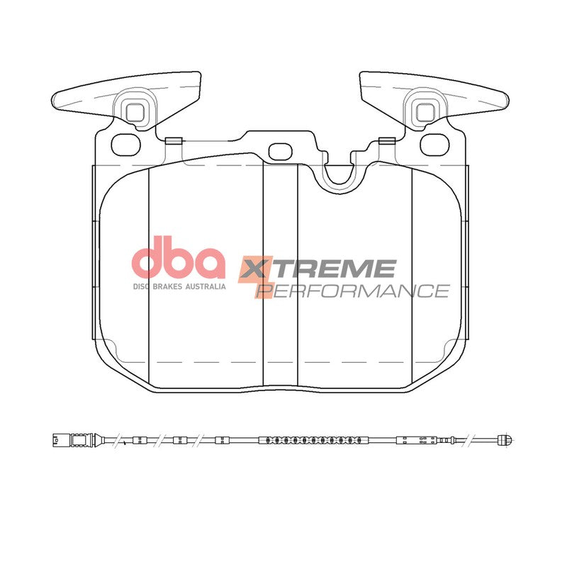 DBA Xtreme Performance Brake Pads 112.6mm x 91.5mm DB2299XP - Front