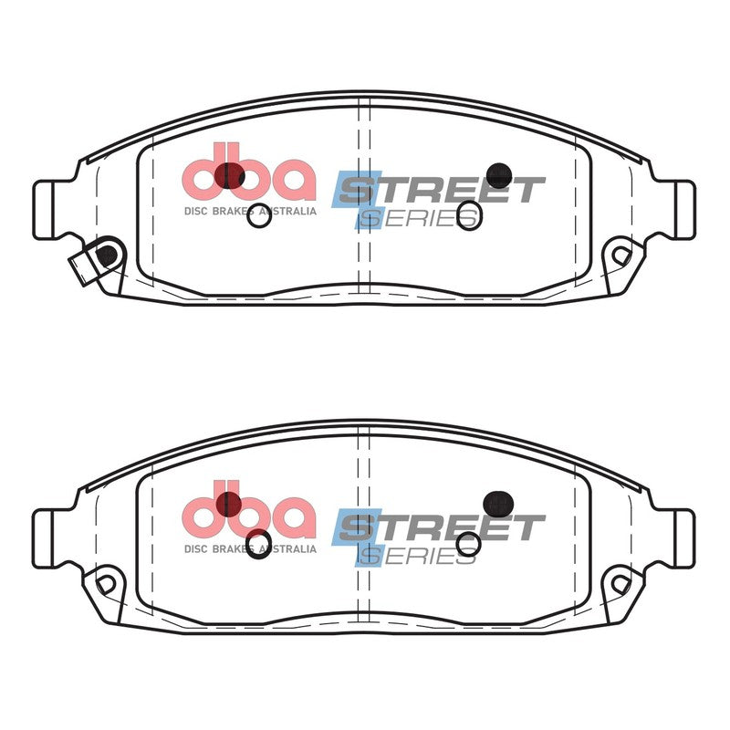 DBA Street Series Ceramic Brake Pads 176.0mm x 56.9mm DB2333SS - Front