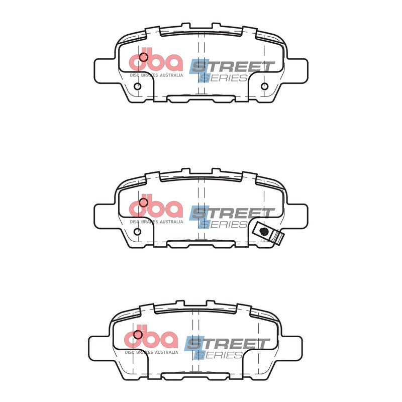 DBA Street Series Ceramic Brake Pads 105.4mm x 39.2mm DB2340SS - Rear
