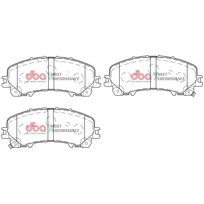 DBA Street Performance Brake Pads 151.9mm x 61.5mm DB2341SP - Front