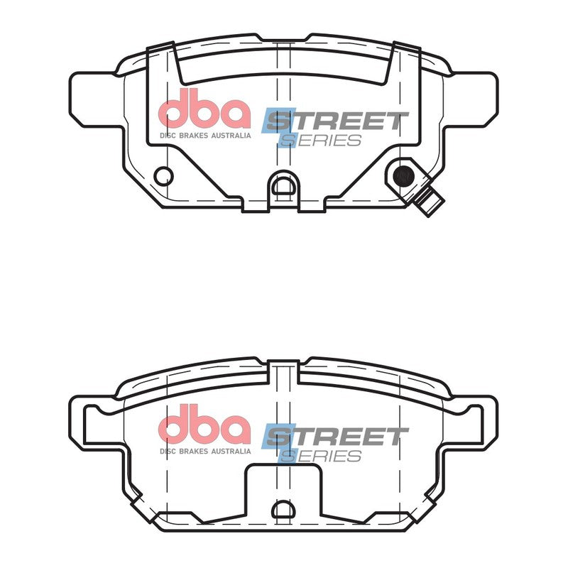 DBA Street Series Ceramic Brake Pads 98.8mm x 40.0mm DB2364SS - Rear