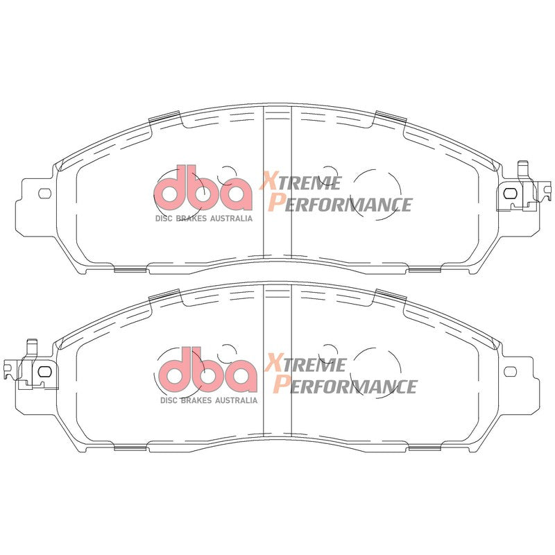 DBA Xtreme Performance Brake Pads 165.5mm x 54mm DB2374XP - Front