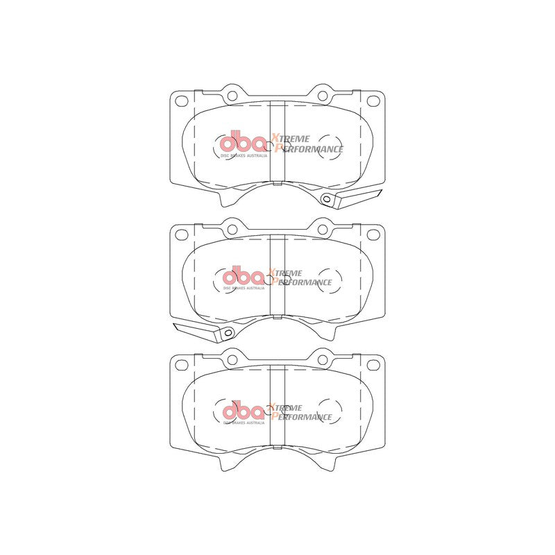 DBA Xtreme Performance Brake Pads 134.6mm x 77.1mm DB2380XP - Front