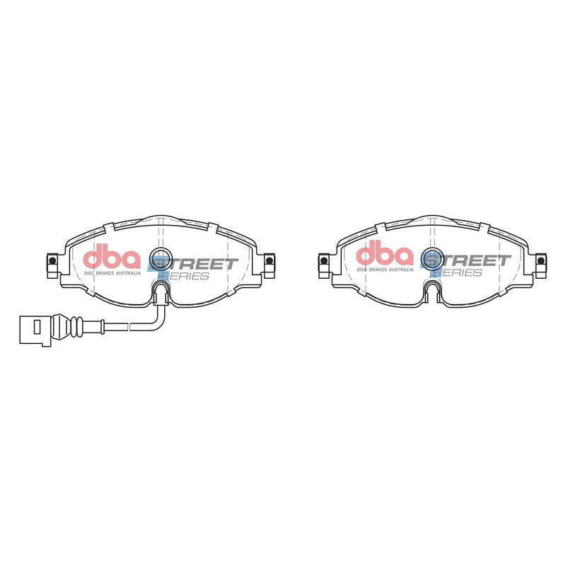 DBA Street Series Ceramic Brake Pads 160.0mm x 64.5mm DB2383SS - Front