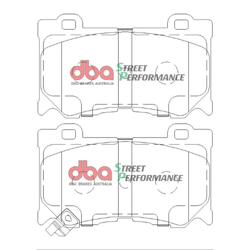 DBA Street Performance Brake Pads 127.1mm x 75.7mm DB2400SP - Front