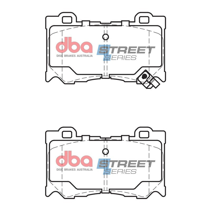 DBA Street Series Ceramic Brake Pads 127.3mm x 75.7mm DB2400SS - Front