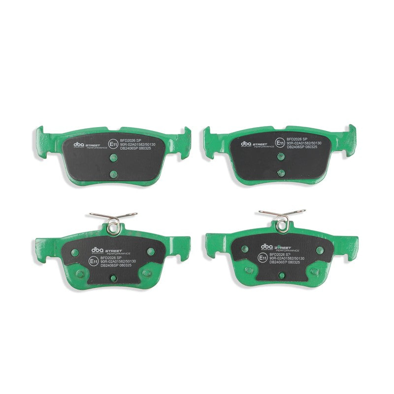 DBA Street Performance Brake Pads 123.2; 123.2mm x 48.7; 53.5mm DB2406SP - Rear