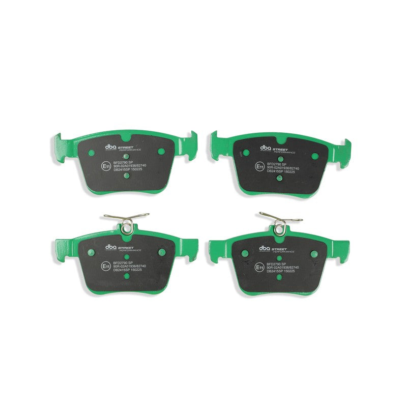 DBA Street Performance Brake Pads 123mm x 61.3+56.4mm DB2415SP - Rear