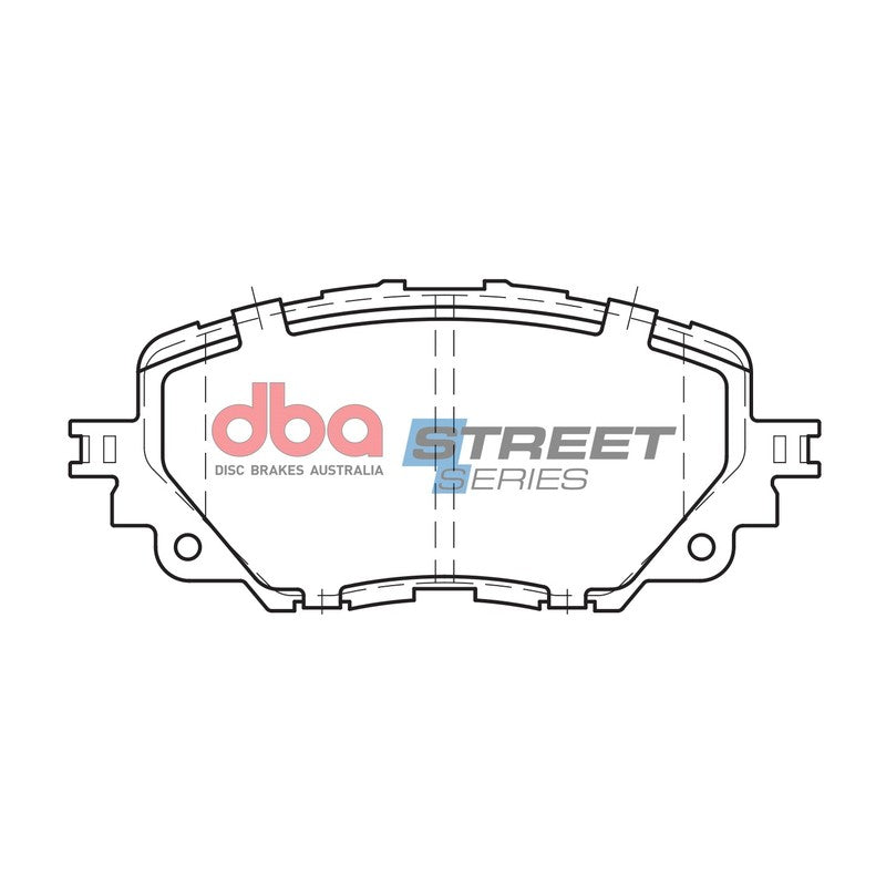DBA Street Series Ceramic Brake Pads 122.2mm x 53.8mm DB2441SS - Front