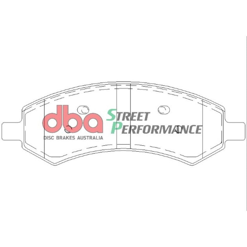 DBA Street Performance Brake Pads 177.7mm x 61.2mm DB7991SP - Front