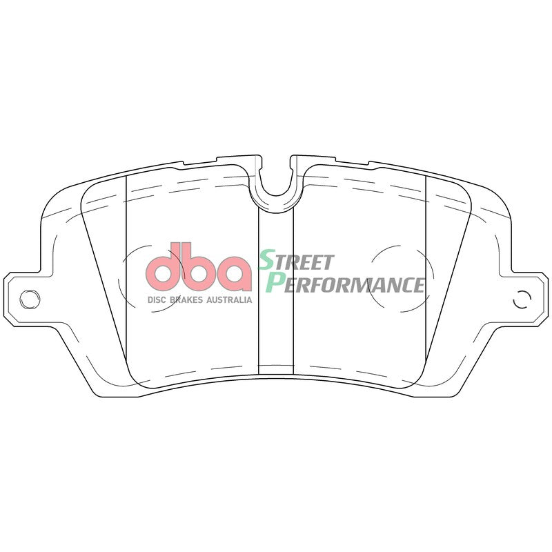 DBA Street Performance Brake Pads 131.3mm x 58.4mm DB8919SP - Rear