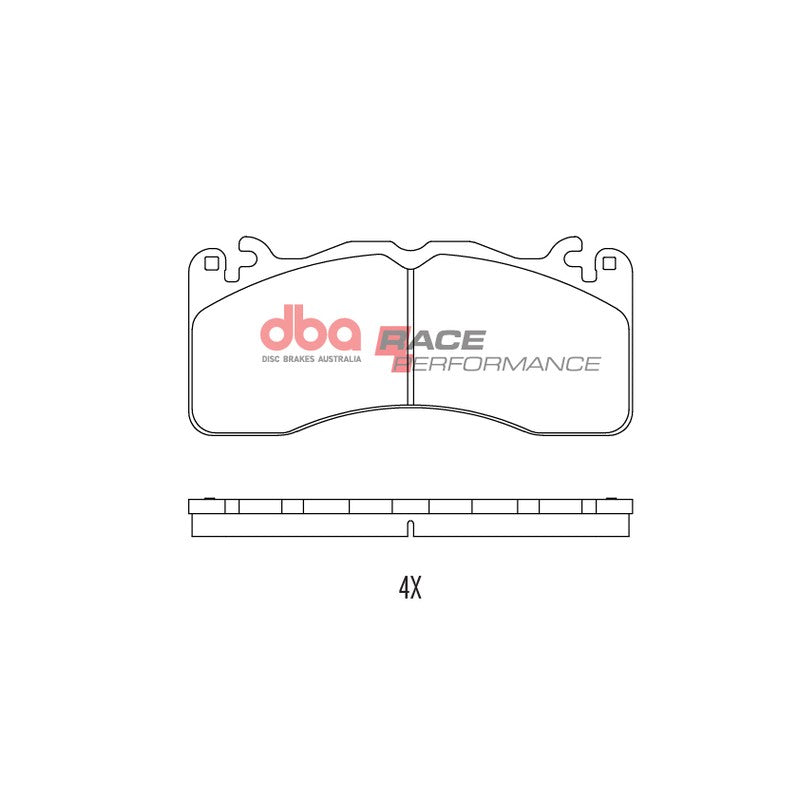 DBA Race Performance Brake Pads 189.7mm x 85mm DB9021RP - Front