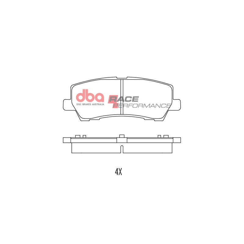 DBA Race Performance Brake Pads 126.6mm x 47.3mm DB9022RP - Rear