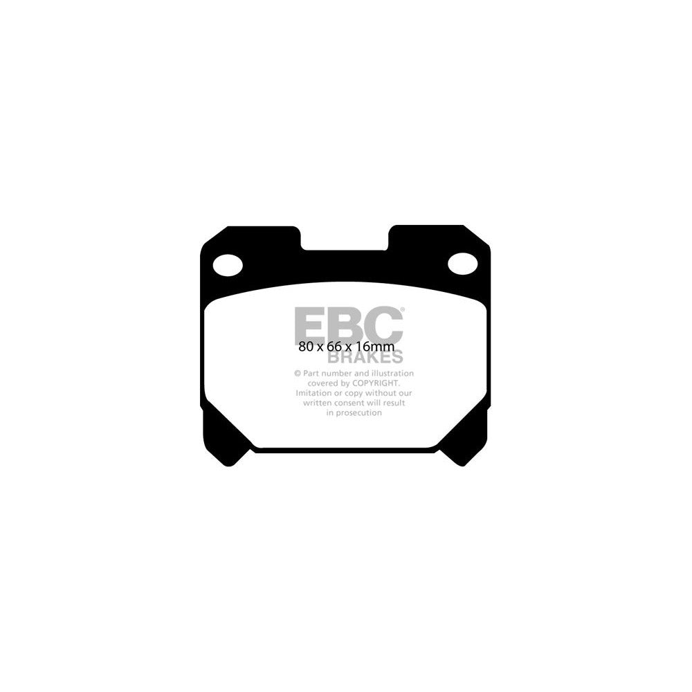 EBC Redstuff Brake Pads 80mm x 66mm DP31005C - Rear