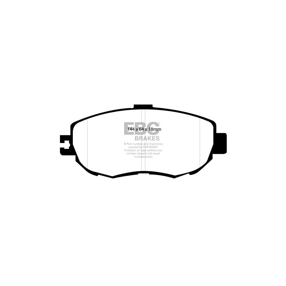 EBC Greenstuff 2000 Brake Pads 144mm x 64mm DP21006 - Front
