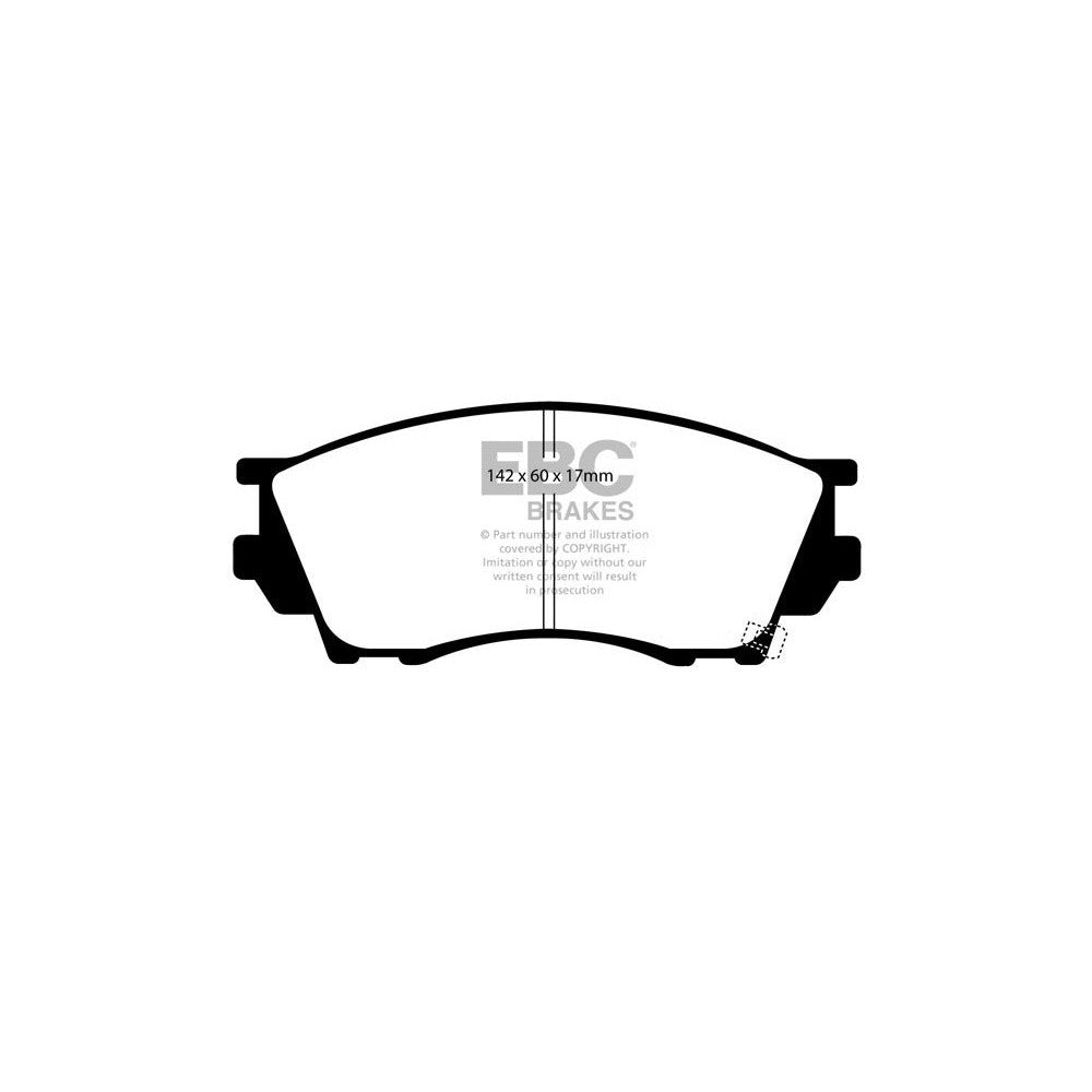 EBC Ultimax Brake Pads 142mm x 60mm DP1019 - Front