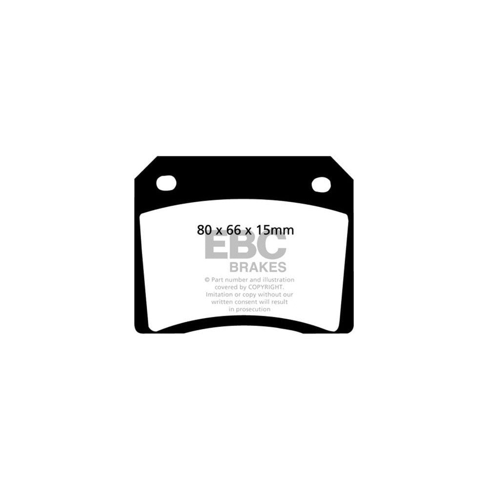EBC Yellowstuff Brake Pads 80mm x 66mm DP4101R - Rear