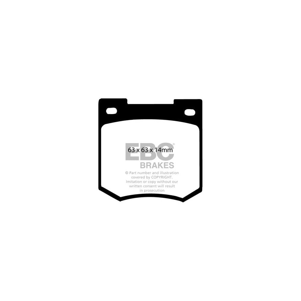 EBC Greenstuff 2000 Brake Pads 63mm x 63mm DP2106 - Front
