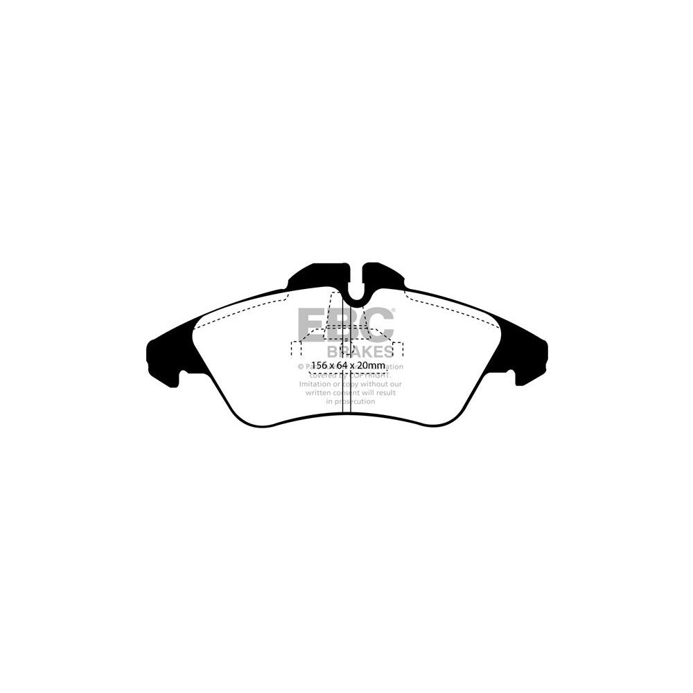 EBC Ultimax Brake Pads 156mm x 64mm DP1071/2 - Front