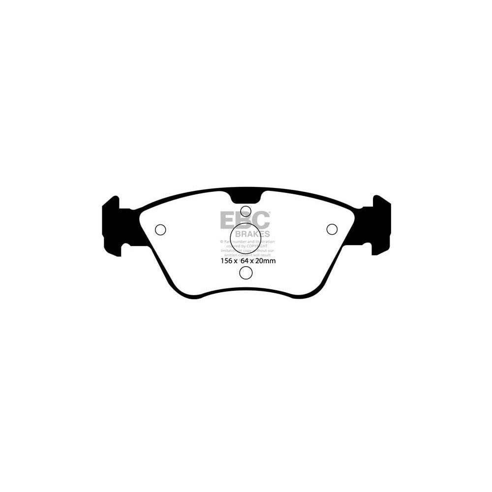 EBC Yellowstuff Brake Pads 156mm x 69mm DP41075R - Front