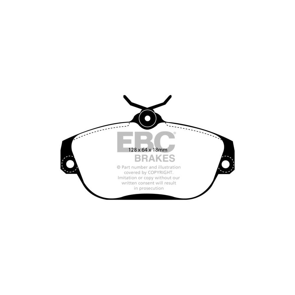 EBC Ultimax Brake Pads 128mm x 64mm DP1095 - Front