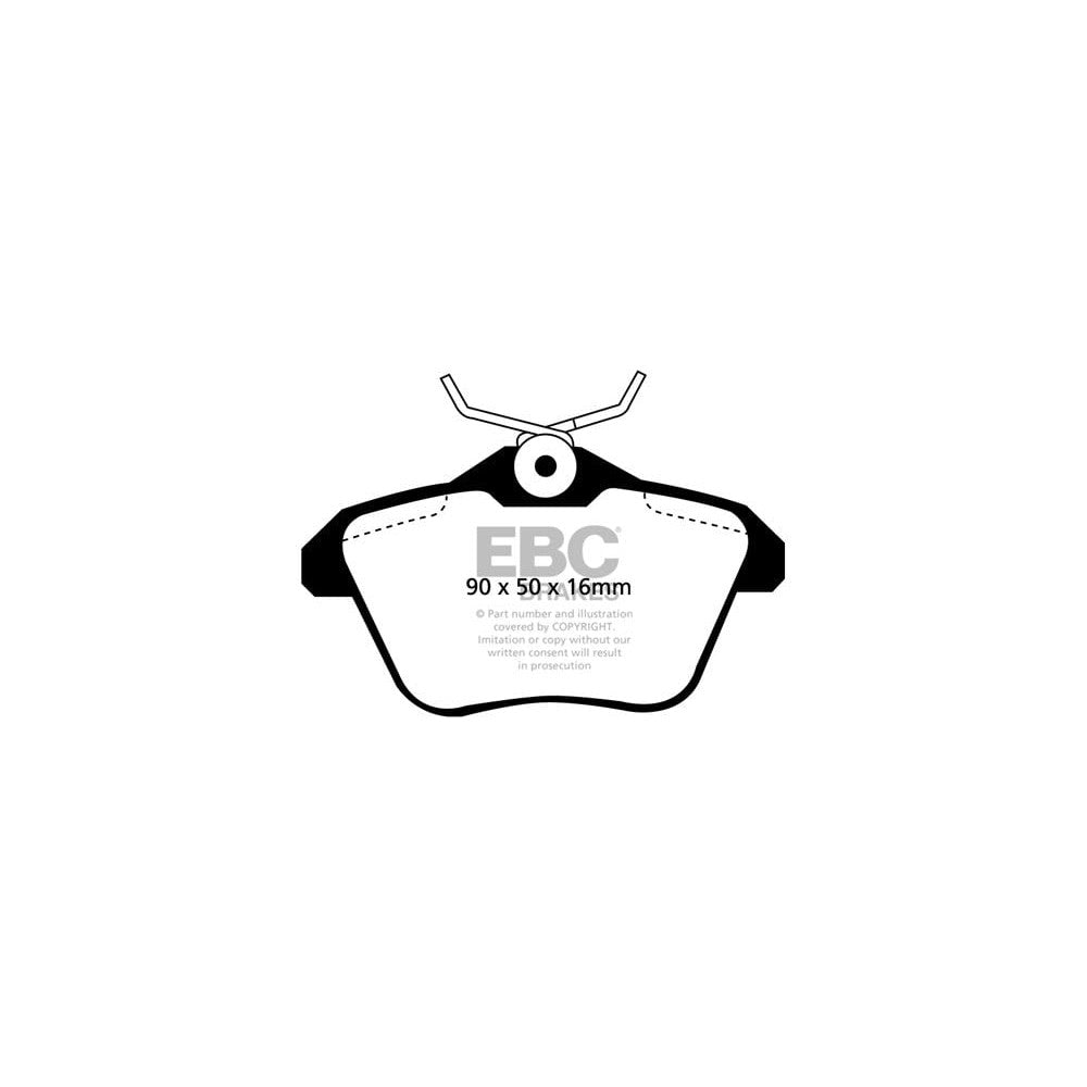 EBC Redstuff Brake Pads 90mm x 50mm DP31096C - Rear
