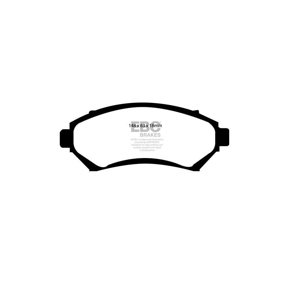 EBC Redstuff Brake Pads 148mm x 63mm DP31100C - Front