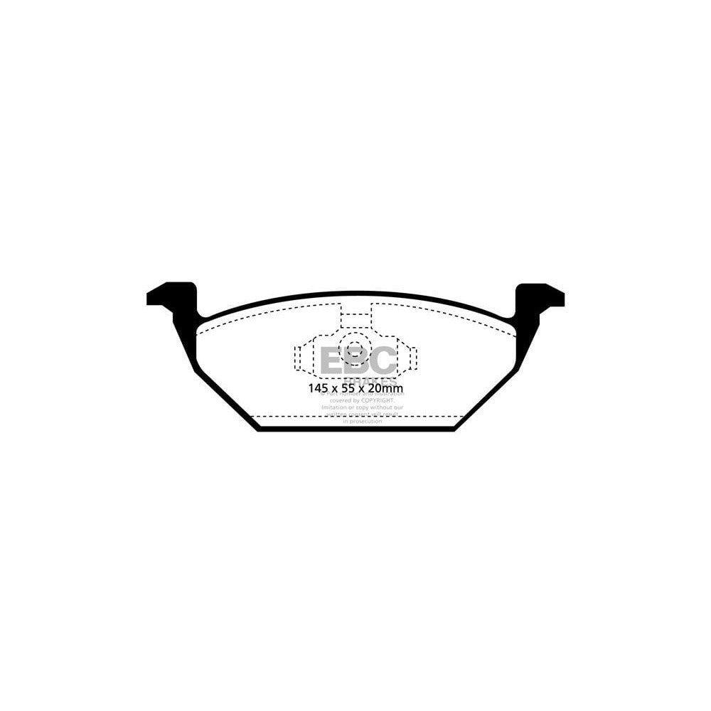 EBC Ultimax Brake Pads 145mm x 55mm DP1117 - Front