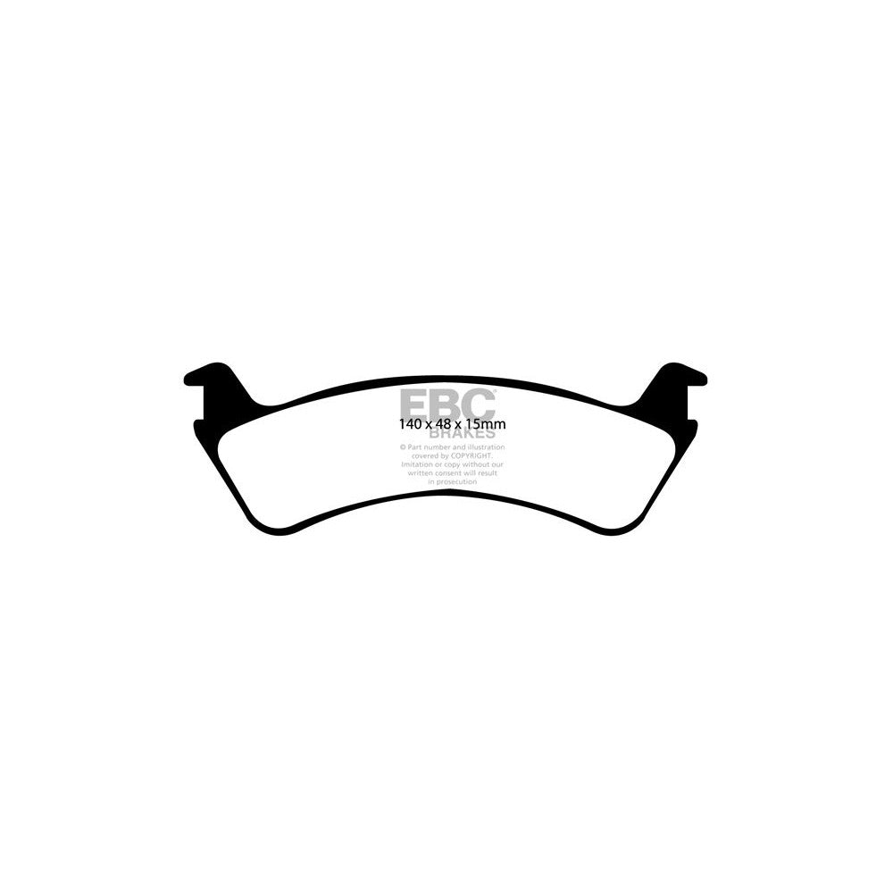 EBC Greenstuff 6000 Brake Pads 140mm x 48mm DP61130 - Rear