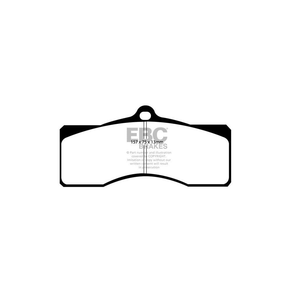 EBC Greenstuff 2000 Brake Pads 157mm x 75mm DP21155 - Front