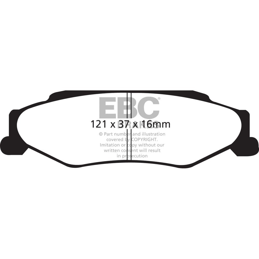 EBC Ultimax Brake Pads 121mm x 37mm DP1160 - Rear