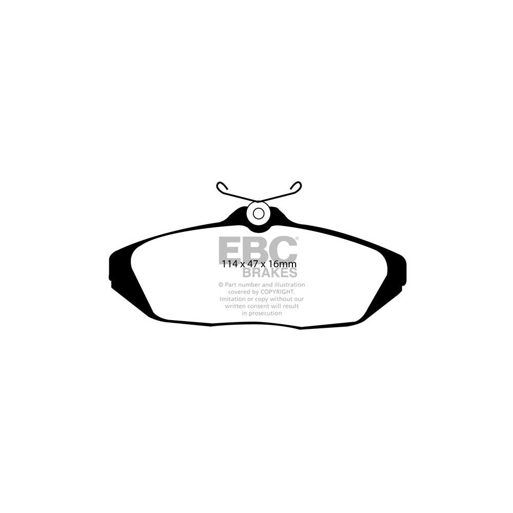 EBC Ultimax Brake Pads 114mm x 47mm DP1164 - Rear