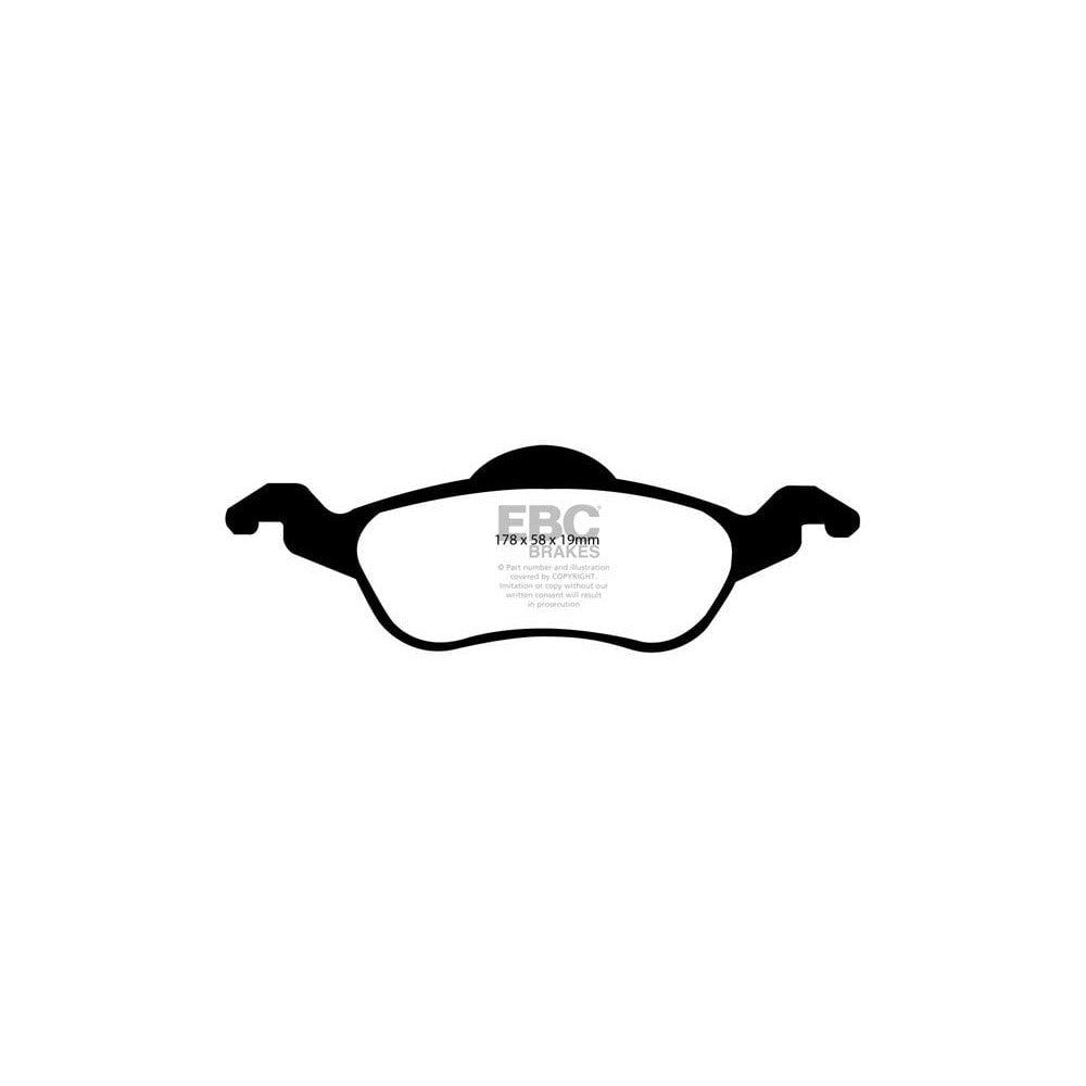 EBC Ultimax Brake Pads 178mm x 58mm DP1185 - Front