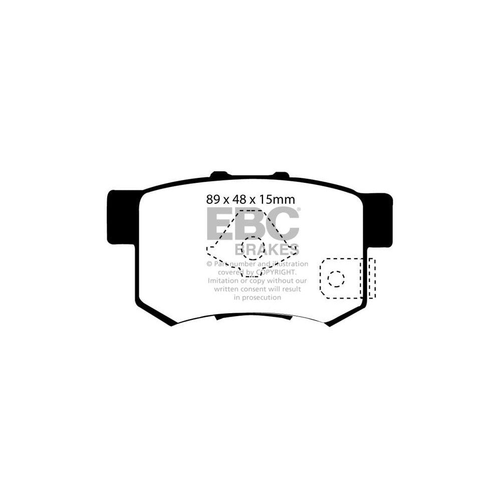 EBC Greenstuff 6000 Brake Pads 89mm x 48mm DP61193/2 - Rear