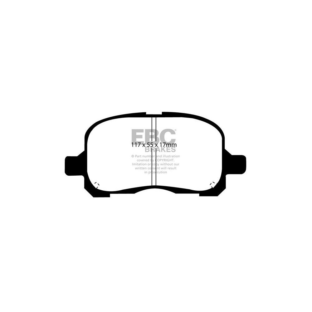 EBC Ultimax Brake Pads 117mm x 55mm DP1195 - Front