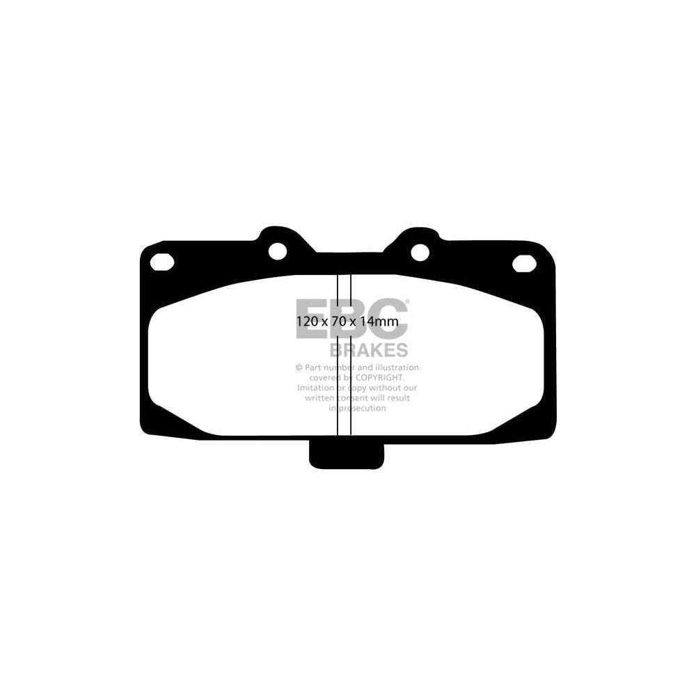 EBC Ultimax Brake Pads 120mm x 70mm DP1200 - Front